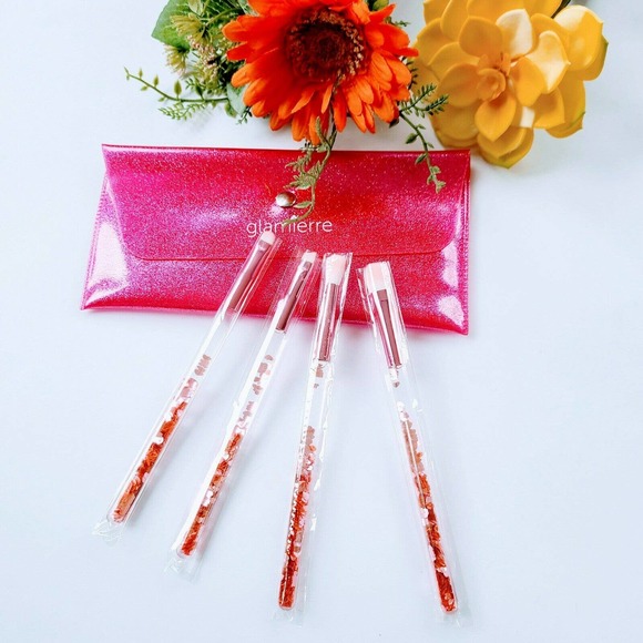 Sephora Other - Sephora Glamierre Pink Luxe Glitter Eye Makeup Brush Set‎